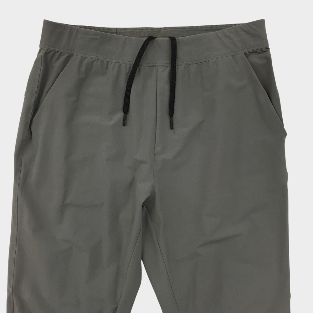 Public Rec Mens ADED Jogger Pants Gray Size 32/28 Elastic Waist Ankle Zip Active